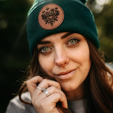 Mandala Mushroom Toque in Green