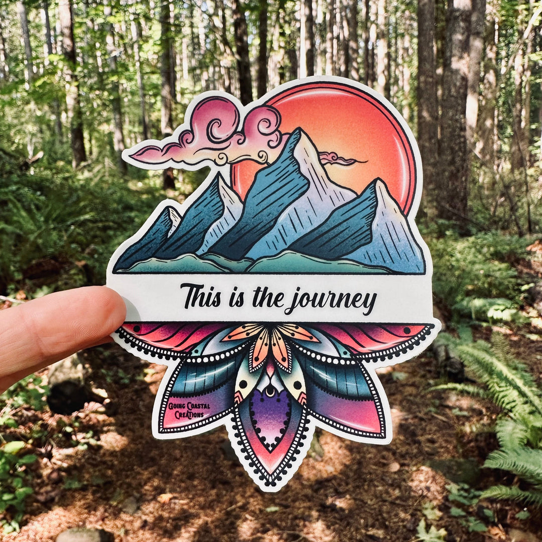 "This Is the journey" Mandala Mountain- Going Coastal Creations