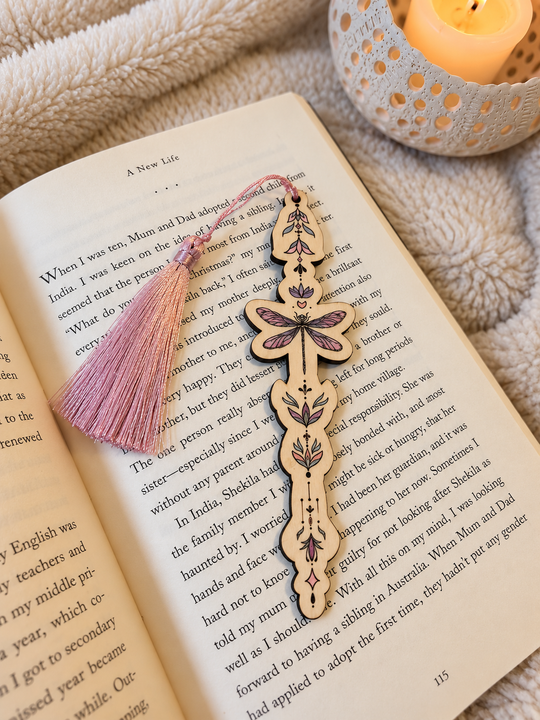 Colourful Dainty Dragonfly Bookmark