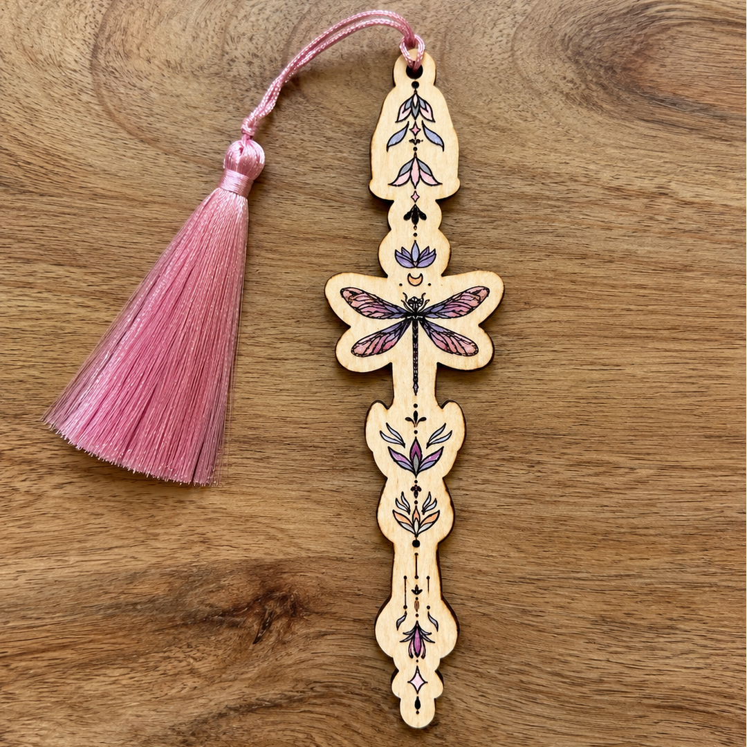 Colourful Dainty Dragonfly Bookmark