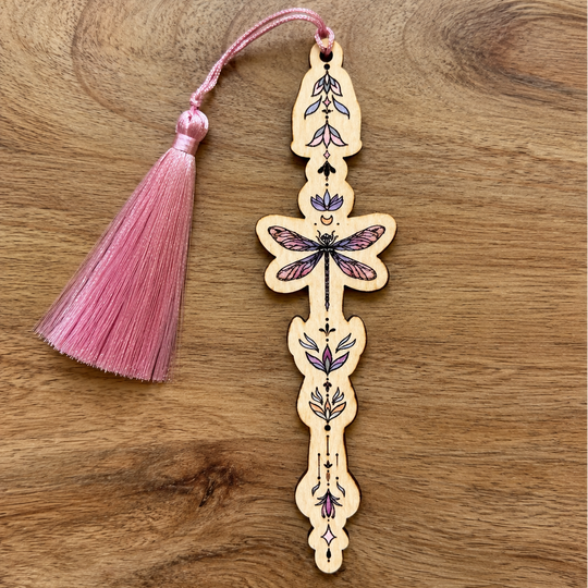 Colourful Dainty Dragonfly Bookmark