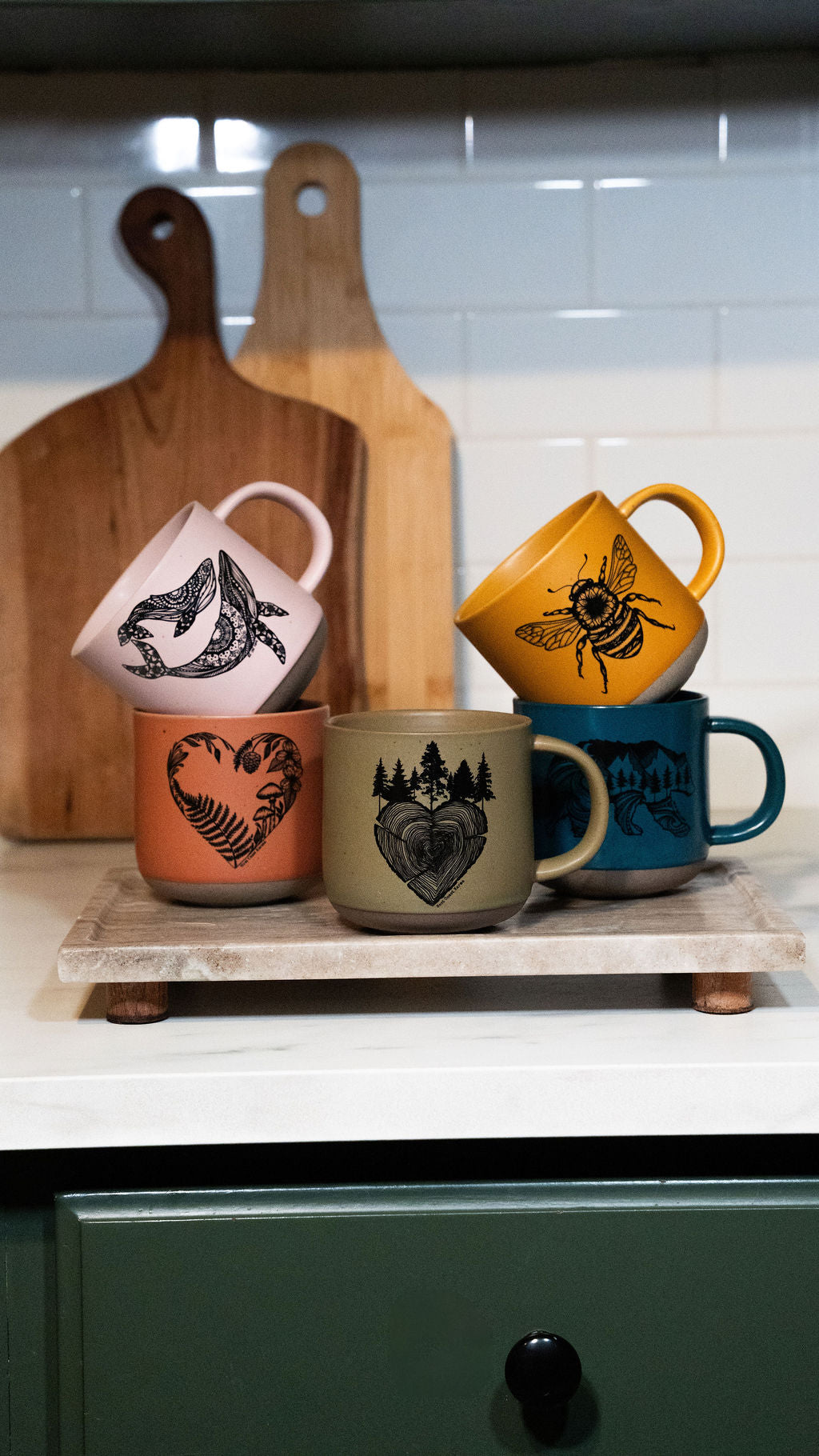 Heart Tree Round Mug