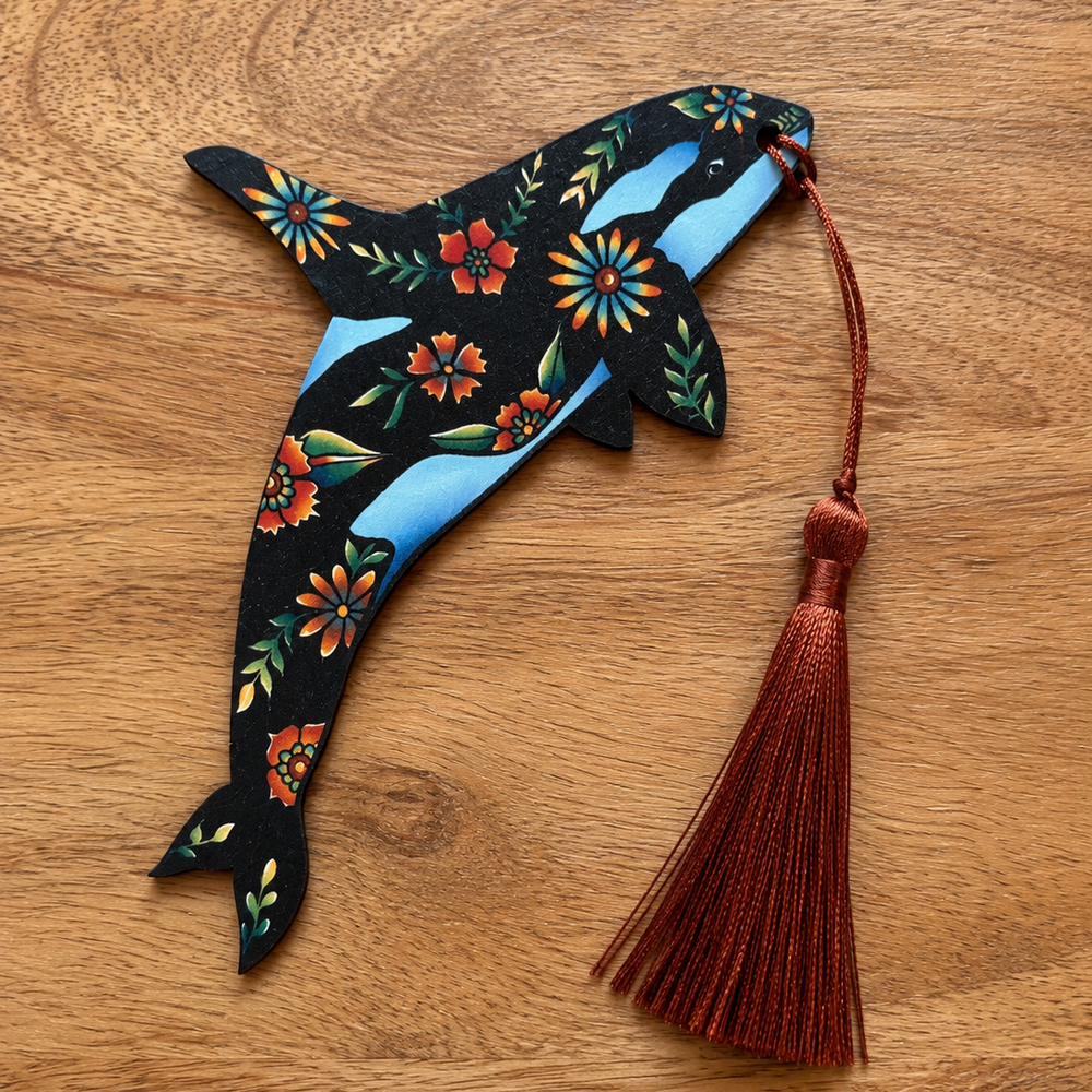 Colourful Orca Bookmark