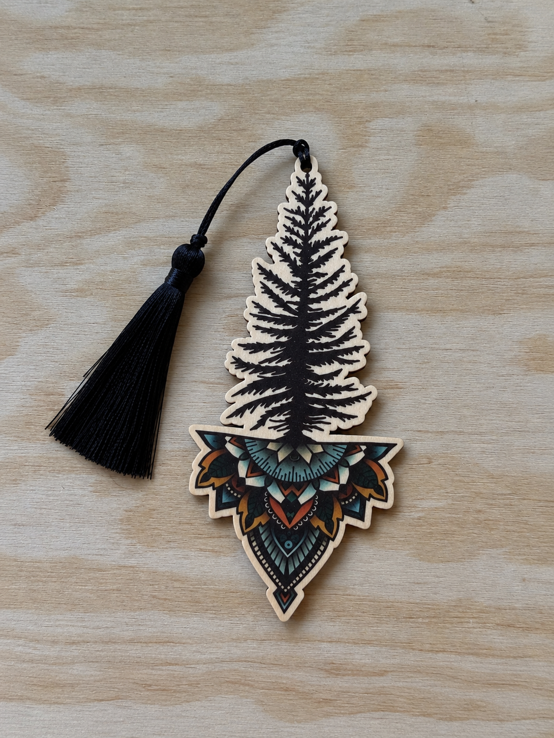 Colourful Tree Mandala Bookmark