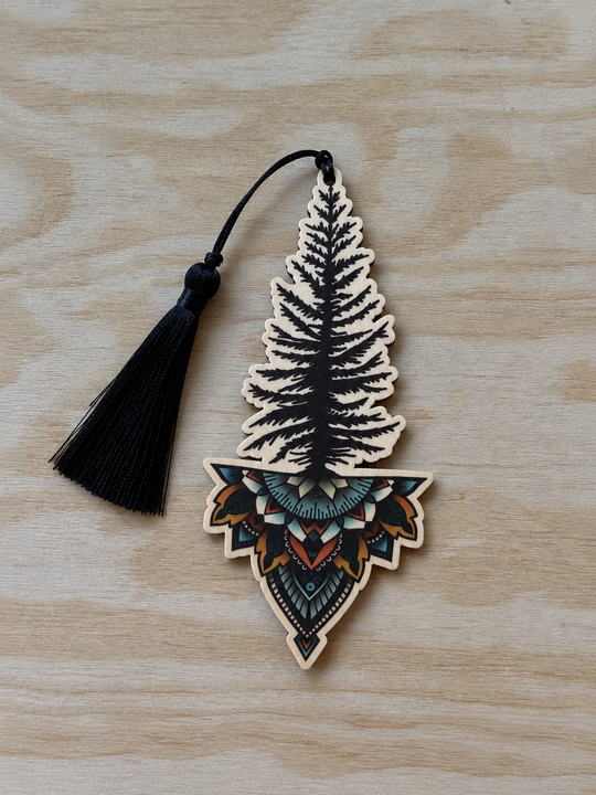 Colourful Tree Mandala Bookmark