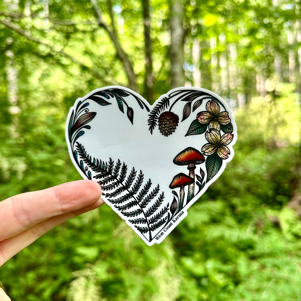 Colourful Heart Creation Vinyl Sticker