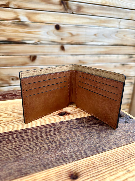 Engraved Nature Bear Wallet