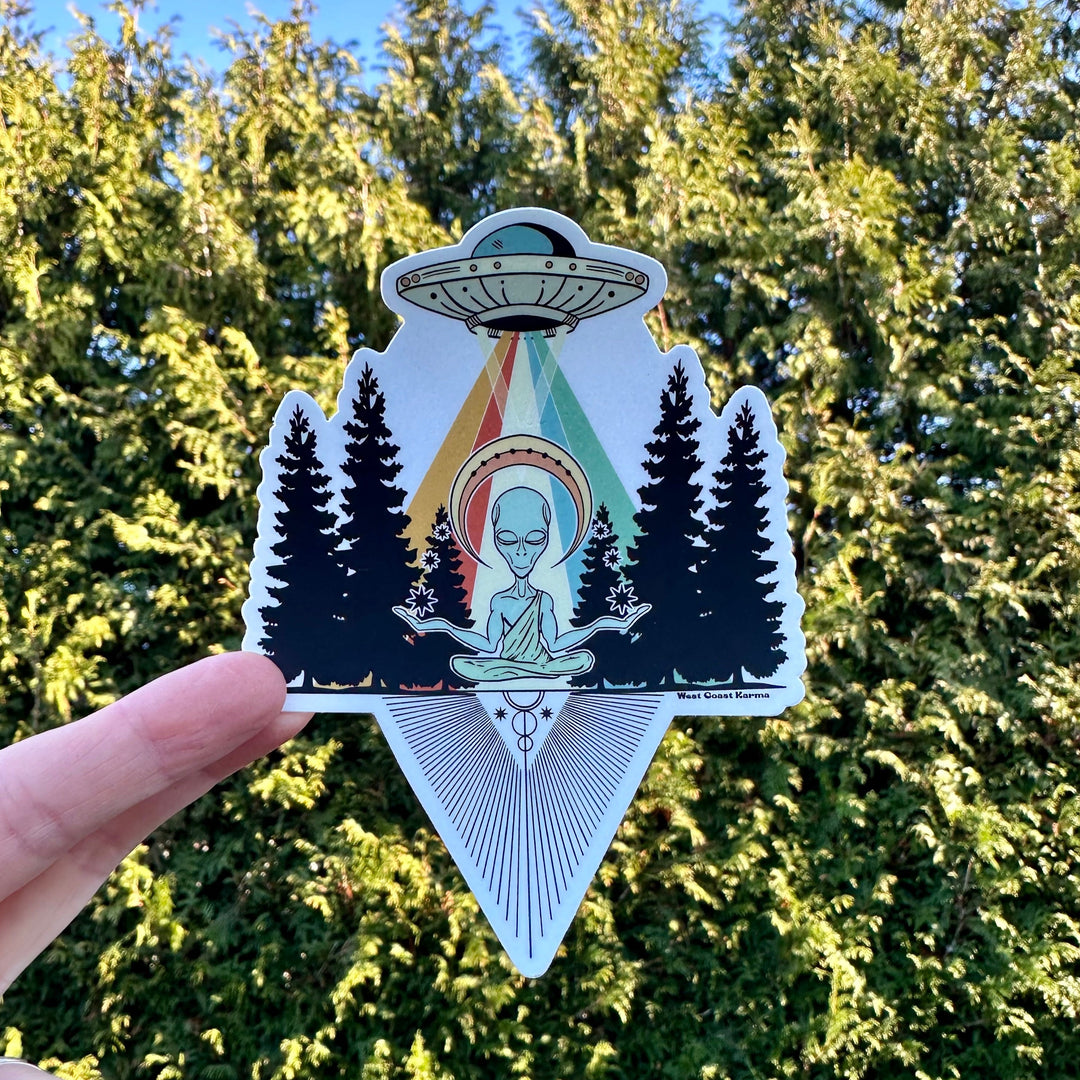 West Coast Alien Sticker