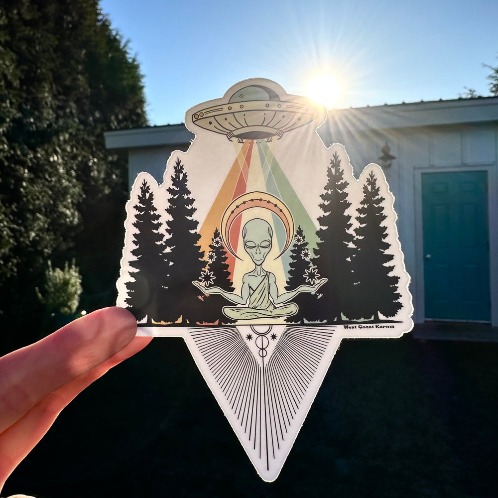 West Coast Alien Sticker