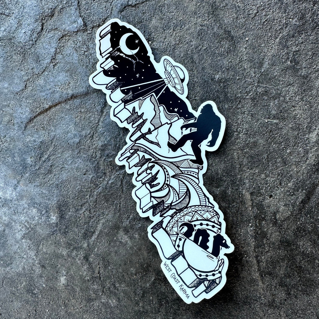 Vancouver Island Cryptid Sticker