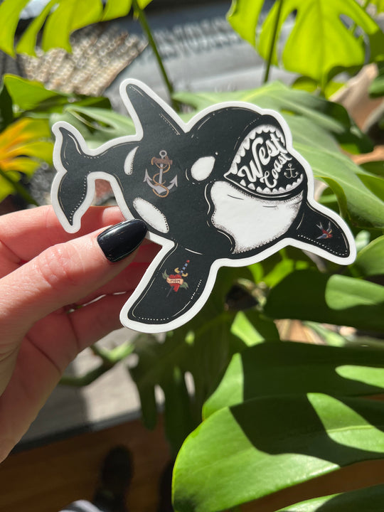 Bad A$$ Orca Sticker