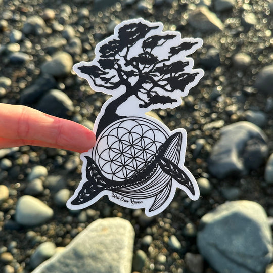 Arbutus Whale Sticker