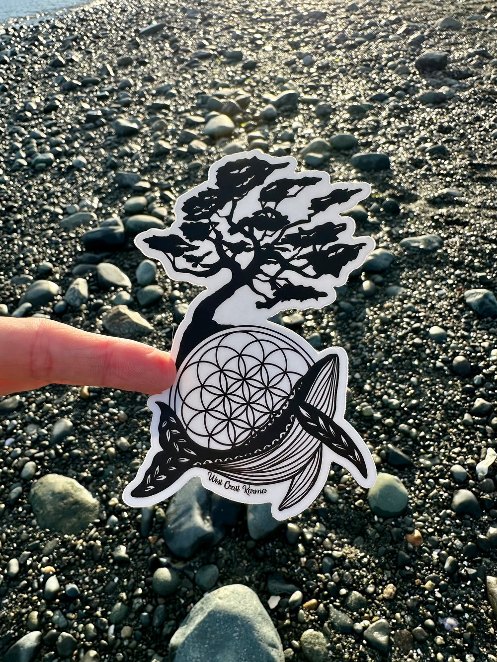 Arbutus Whale Sticker