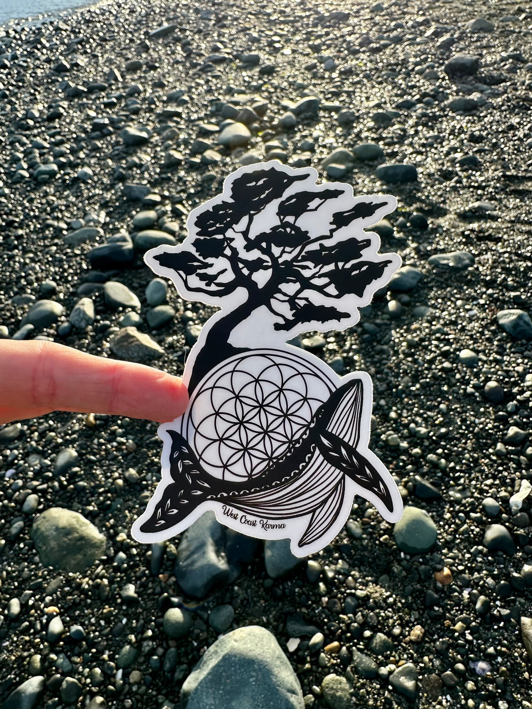 Arbutus Whale Sticker