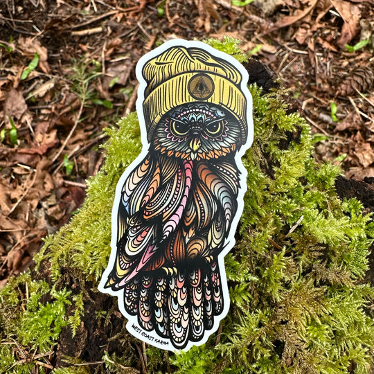 Cozy little Owl Sticker