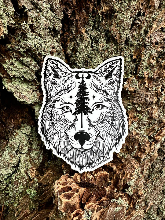 Forest Wolf Sticker