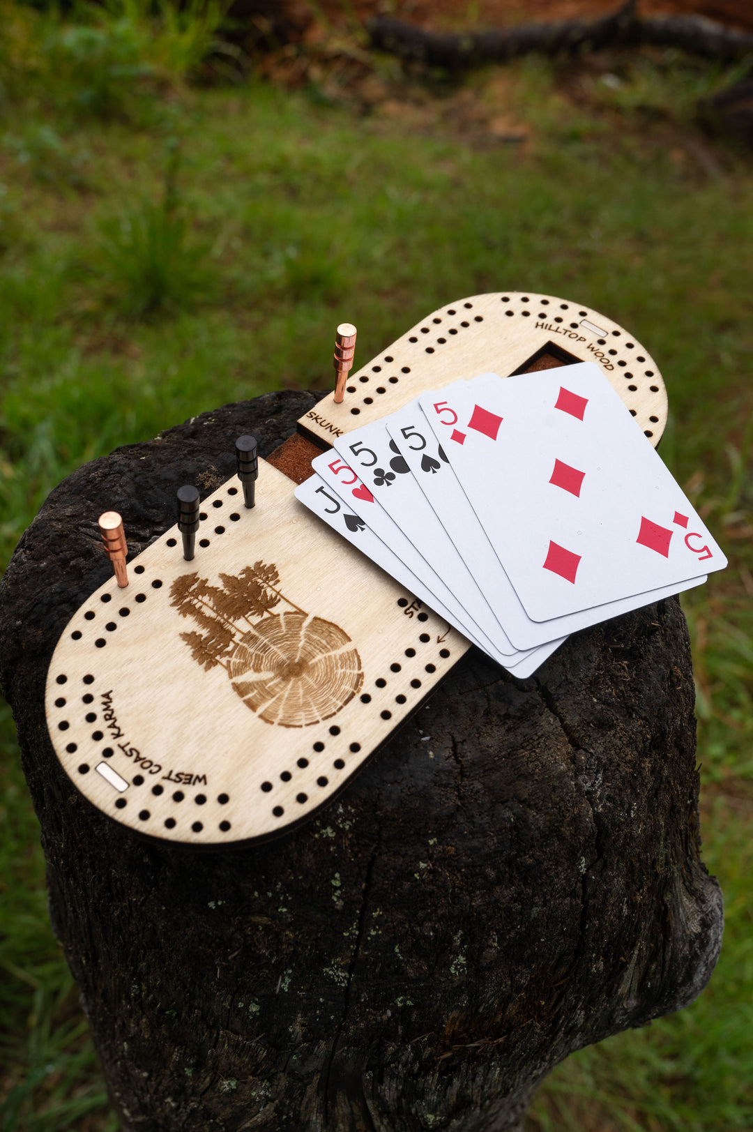Sasquatch/ Tree Ring Travel Crib board