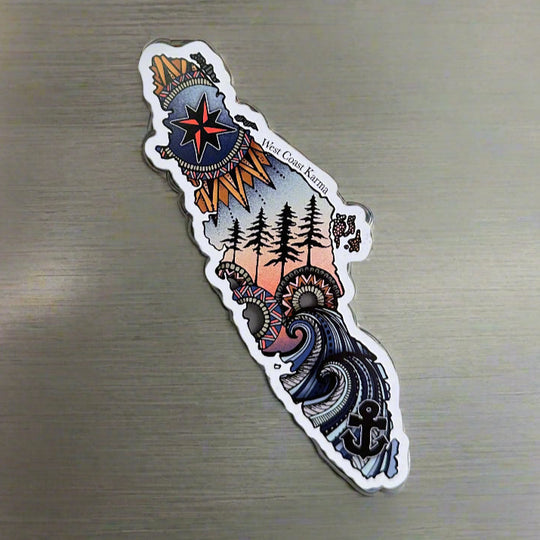 Vancouver Island Colourful Magnet