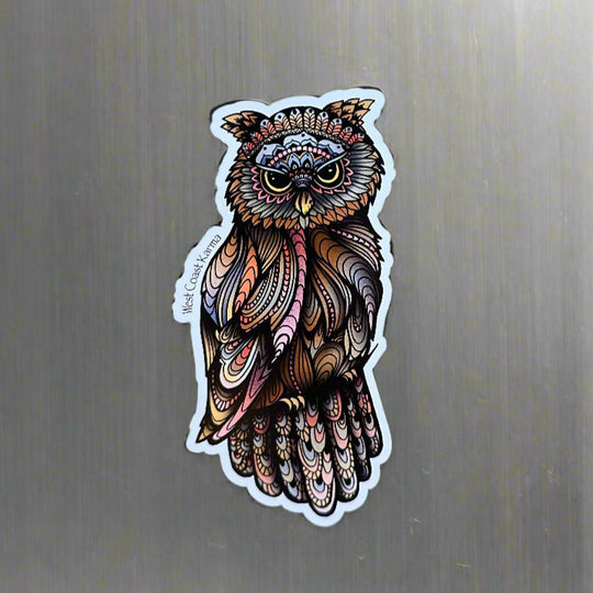 Colourful Owl Magnet