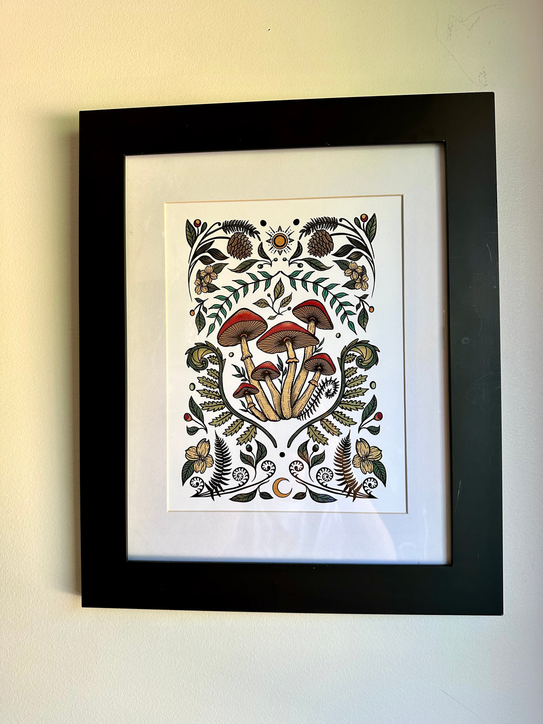 Cottage Mushroom Art Print