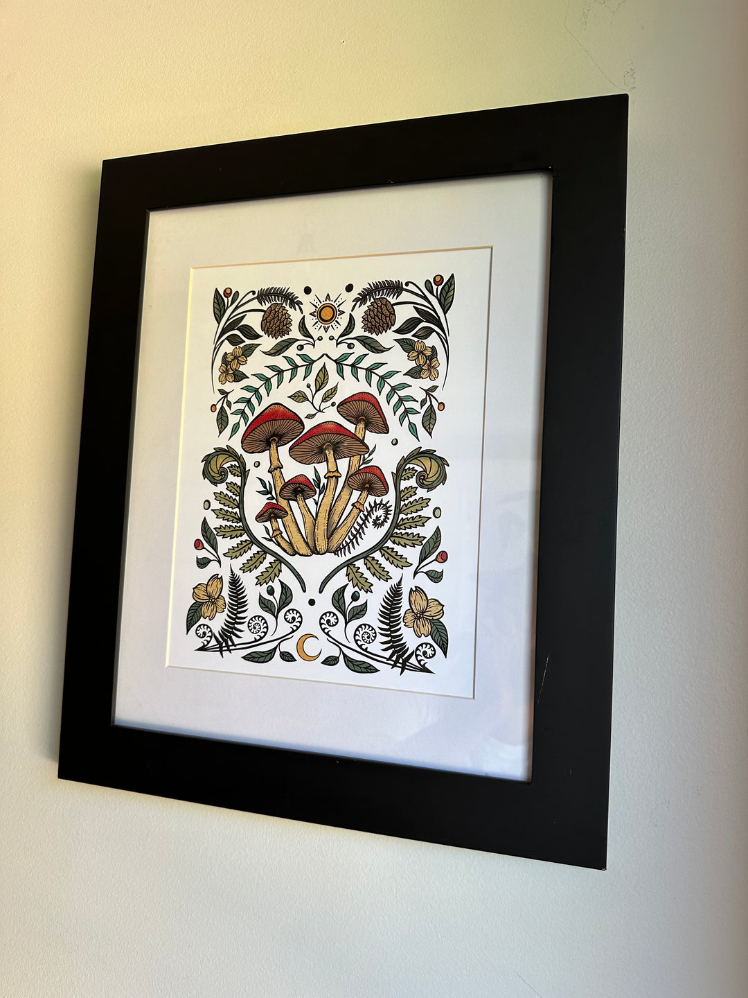 Cottage Mushroom Art Print