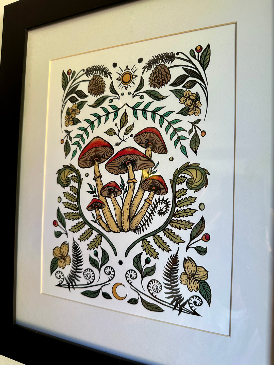 Cottage Mushroom Art Print