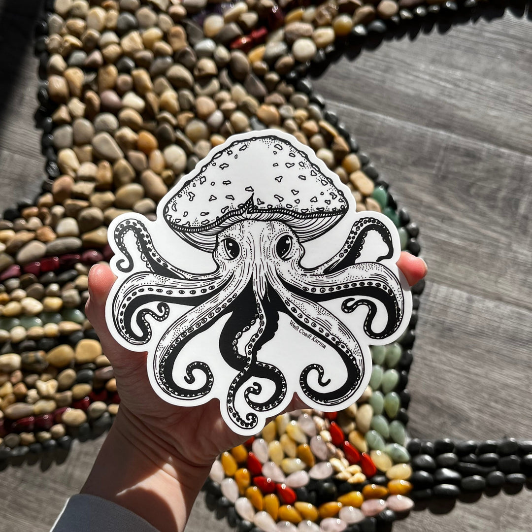Mushtopus Mushroom Octopus Sticker