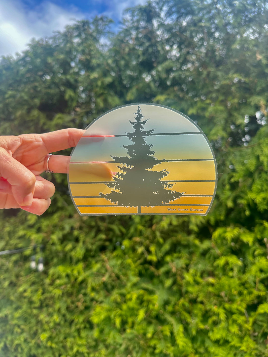 Retro Tree Car Decal