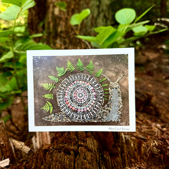 Forest Snail Art Note Card
