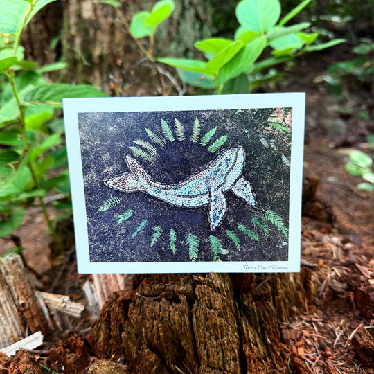 Forest Humpback Art Note Card