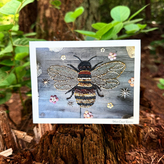 Bee Art Note Card