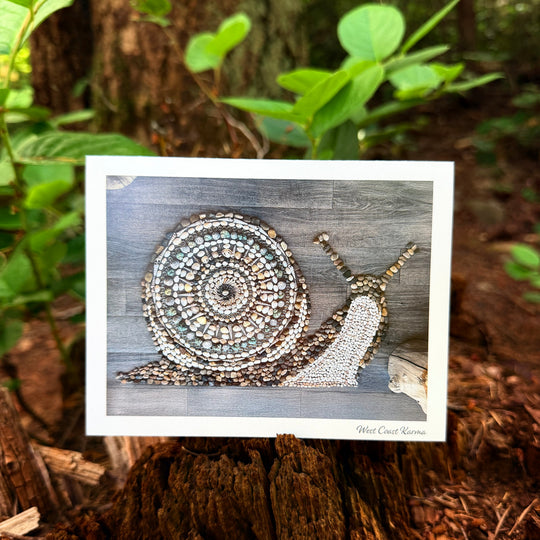 Snail Art Note Card