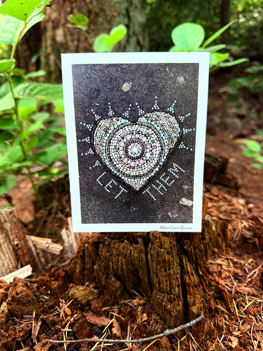 "Let Them" Heart Art Note Card