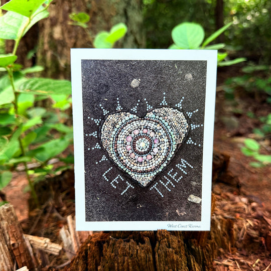 "Let Them" Heart Art Note Card