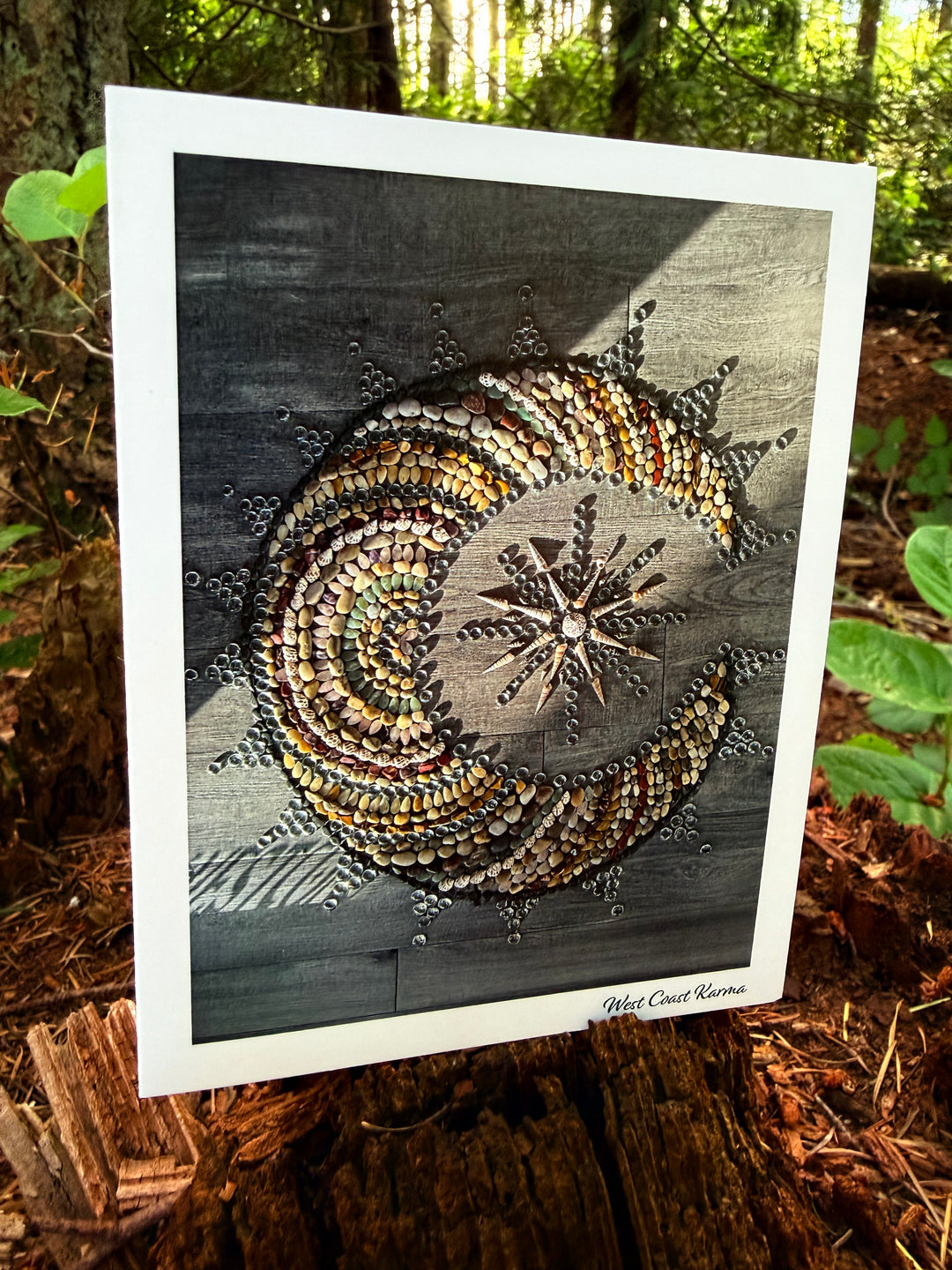 Crescent Moon Art Note Card