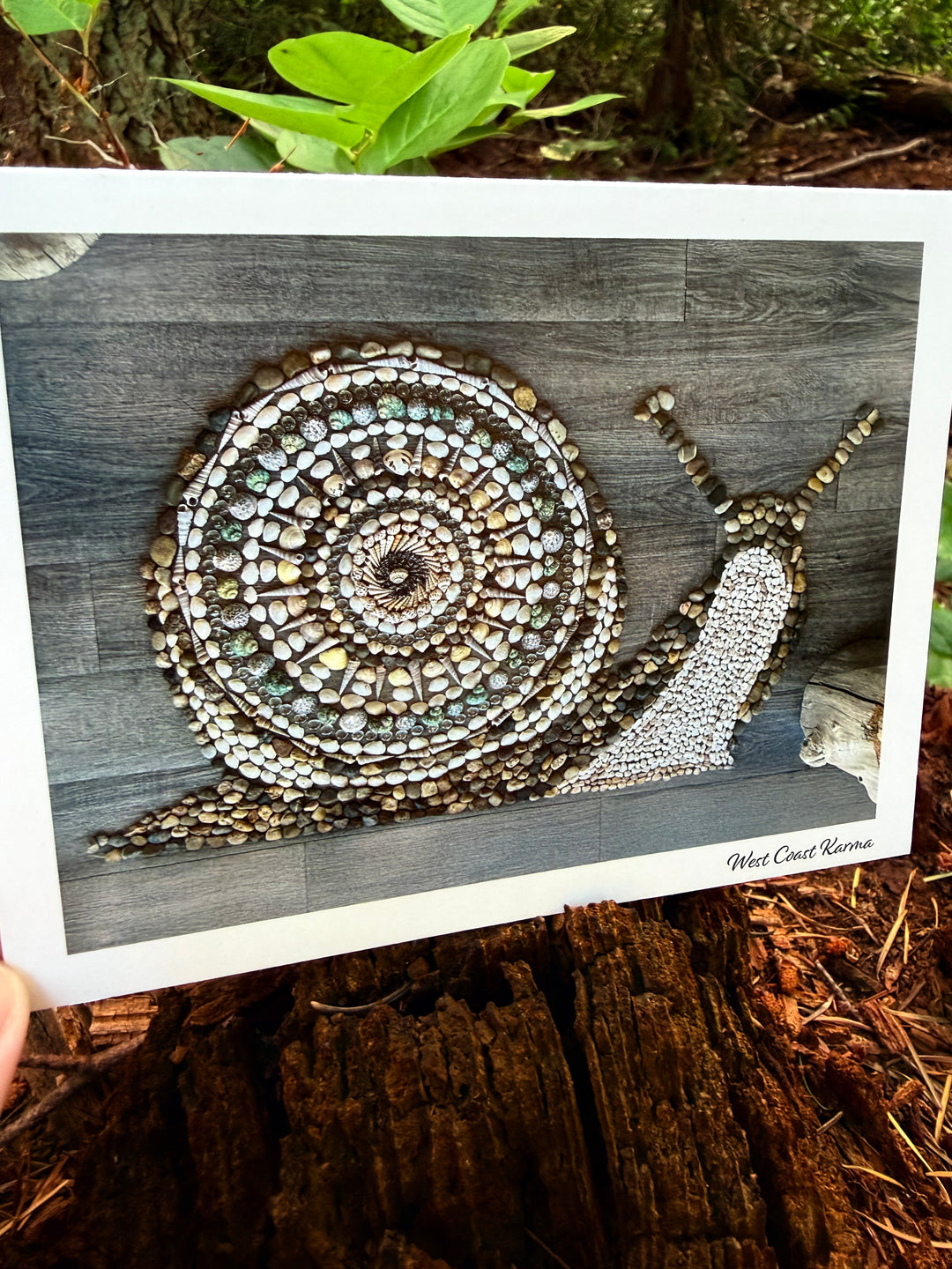 Snail Art Note Card
