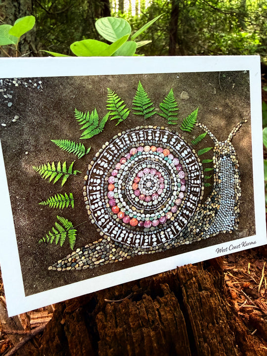 Forest Snail Art Note Card