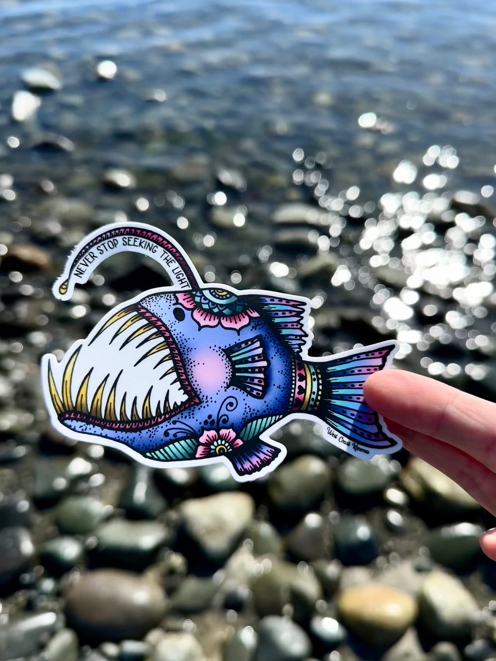 Colourful Angler Fish "Never Stop Seeking The light"