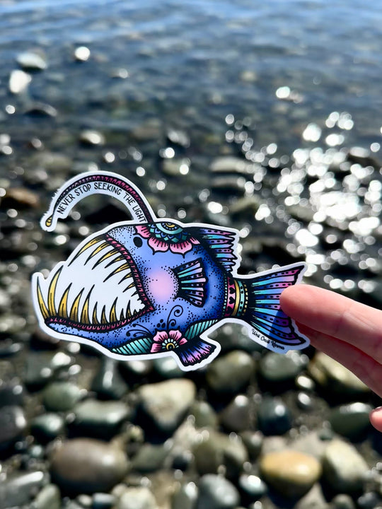 Colourful Angler Fish "Never Stop Seeking The light"
