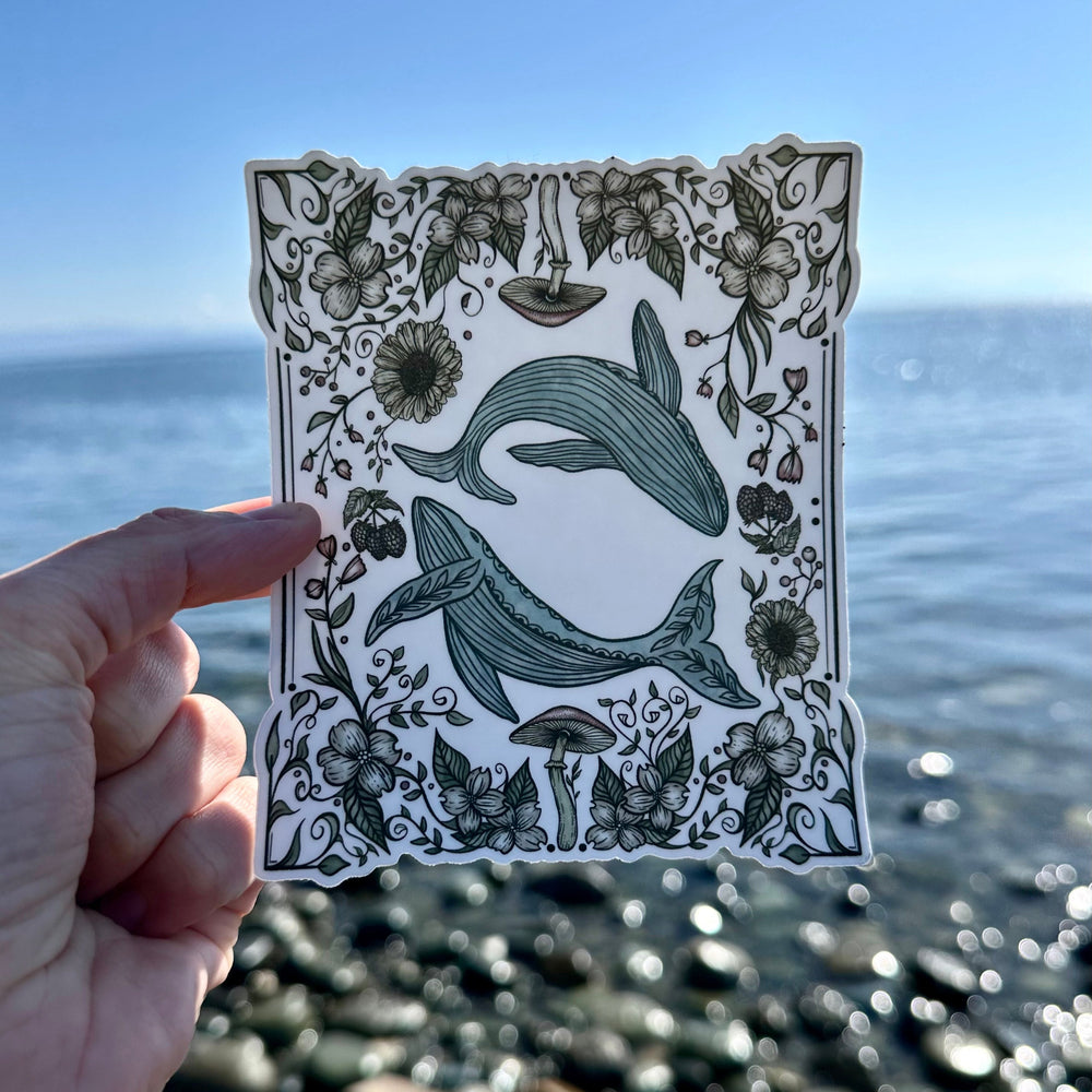 Land And Sea Watercolour Sticker