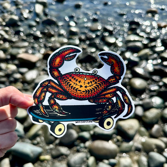 Rad Crab Sticker