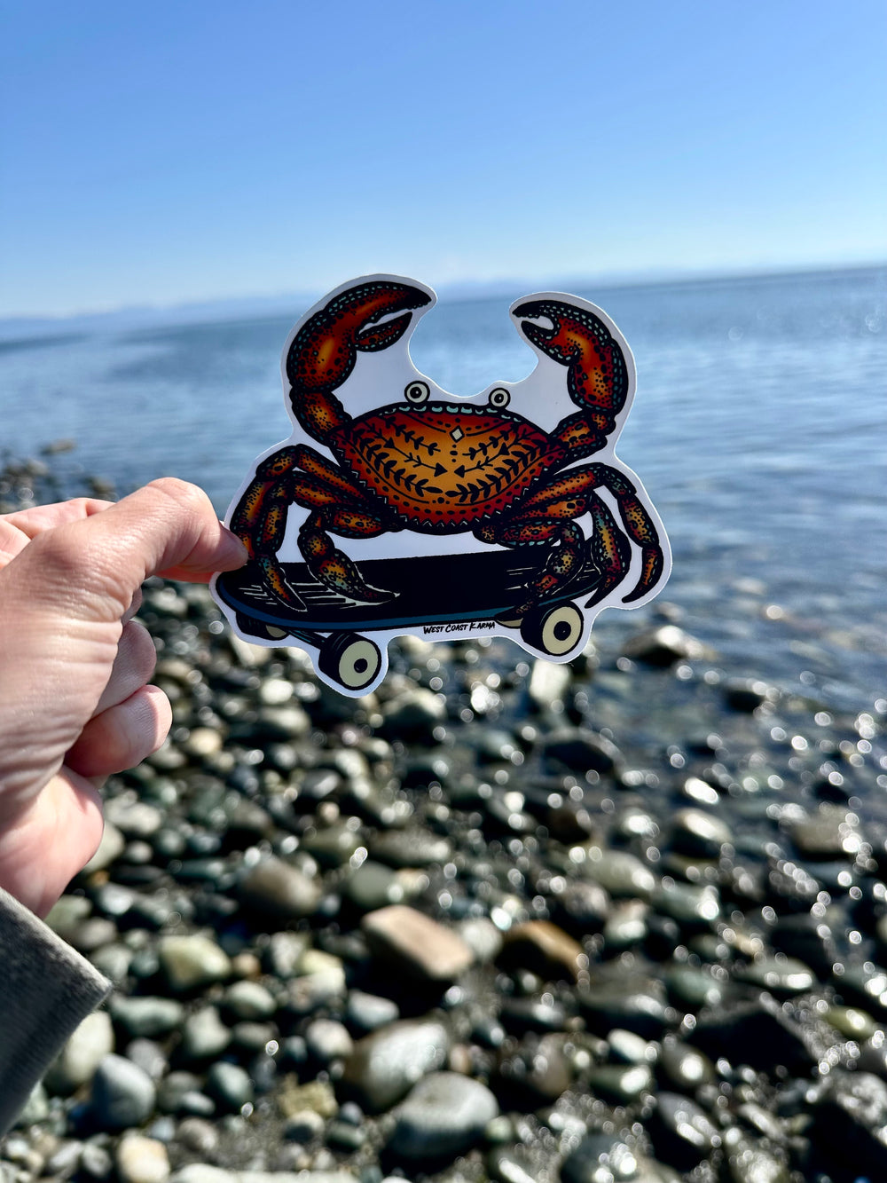 Rad Crab Sticker