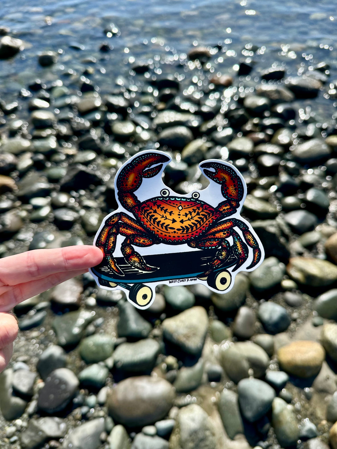 Rad Crab Sticker