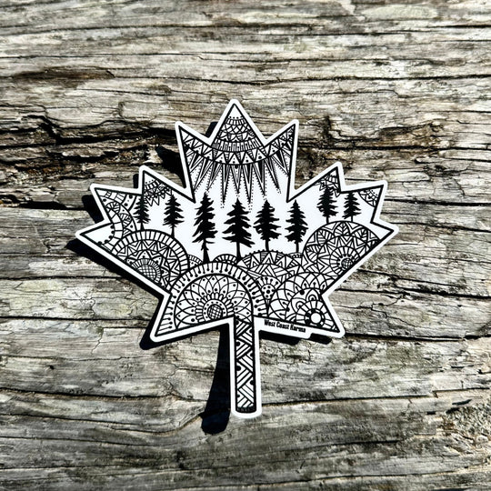 Nature Canadian Maple Leaf Sticker
