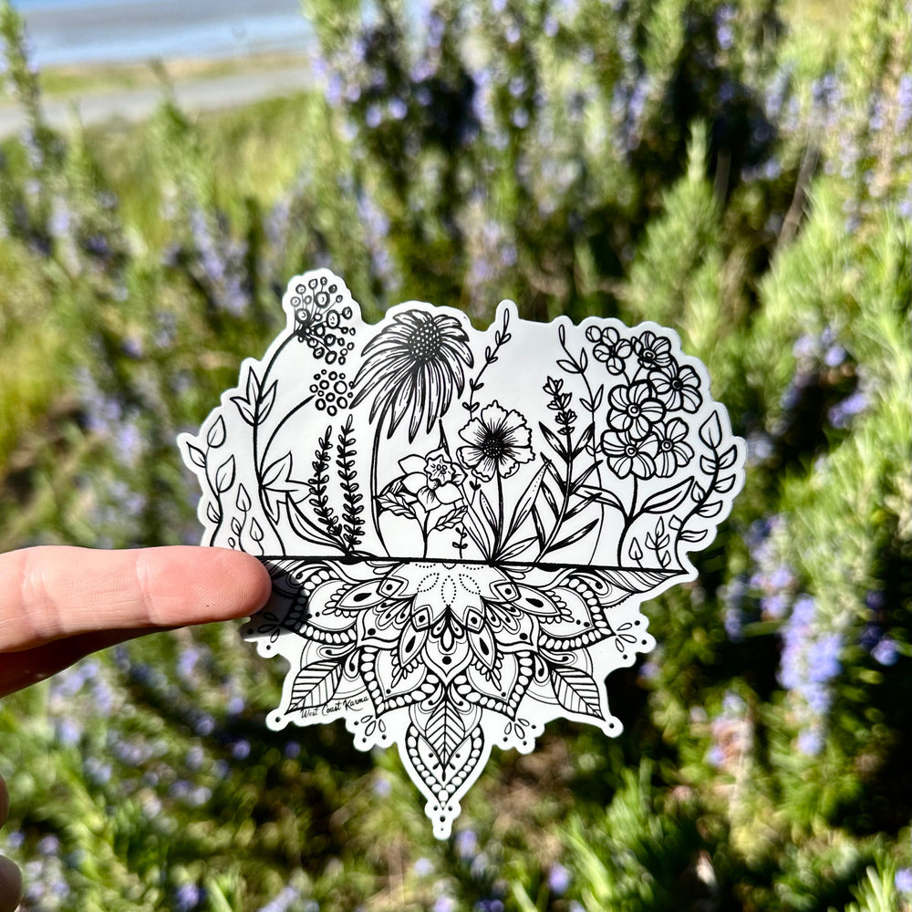 Wildflower Mandala Sticker