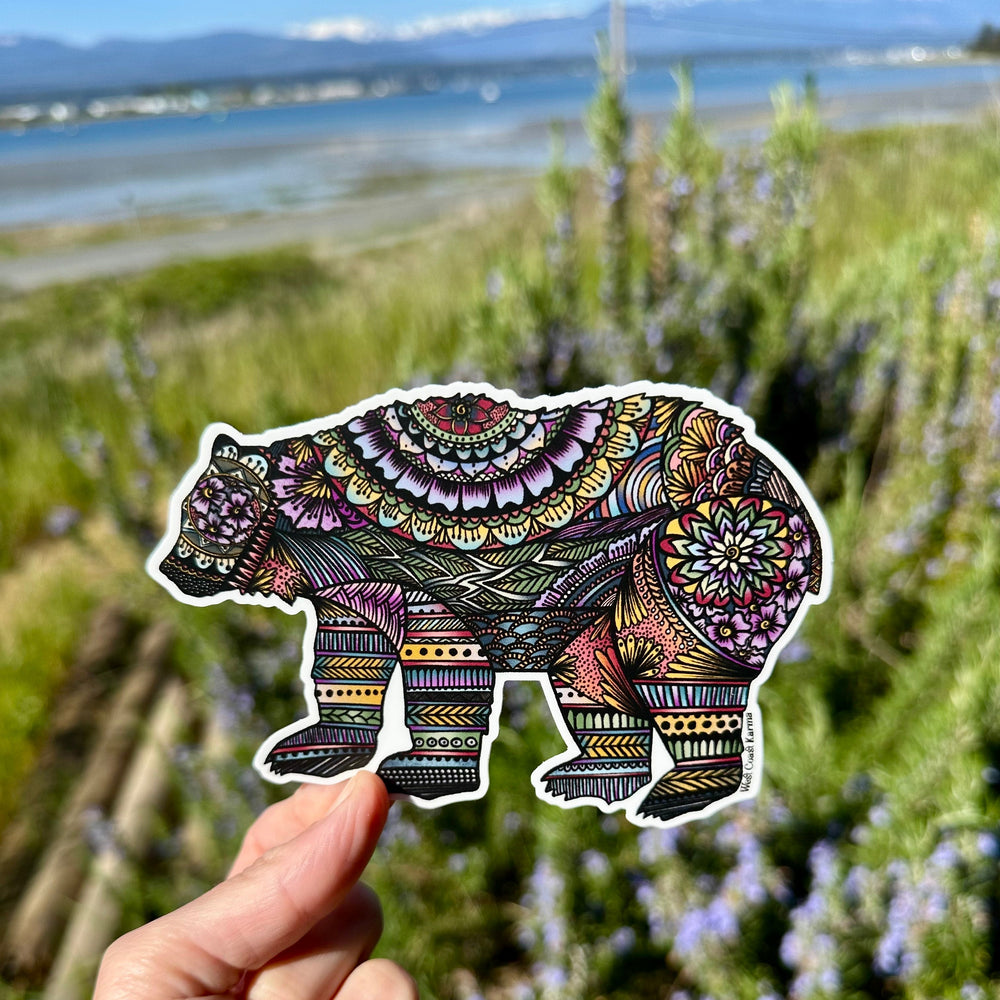 Mandala Bear Sticker