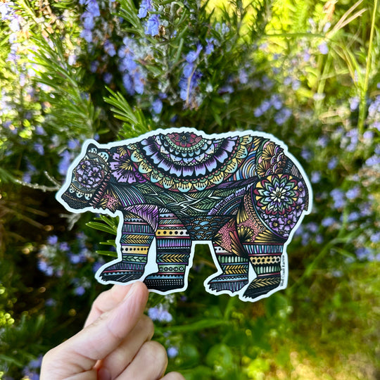 Mandala Bear Sticker