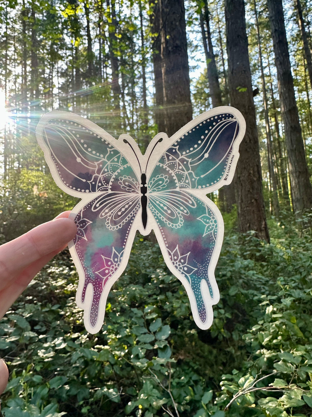 Watercolour Butterfly Sticker