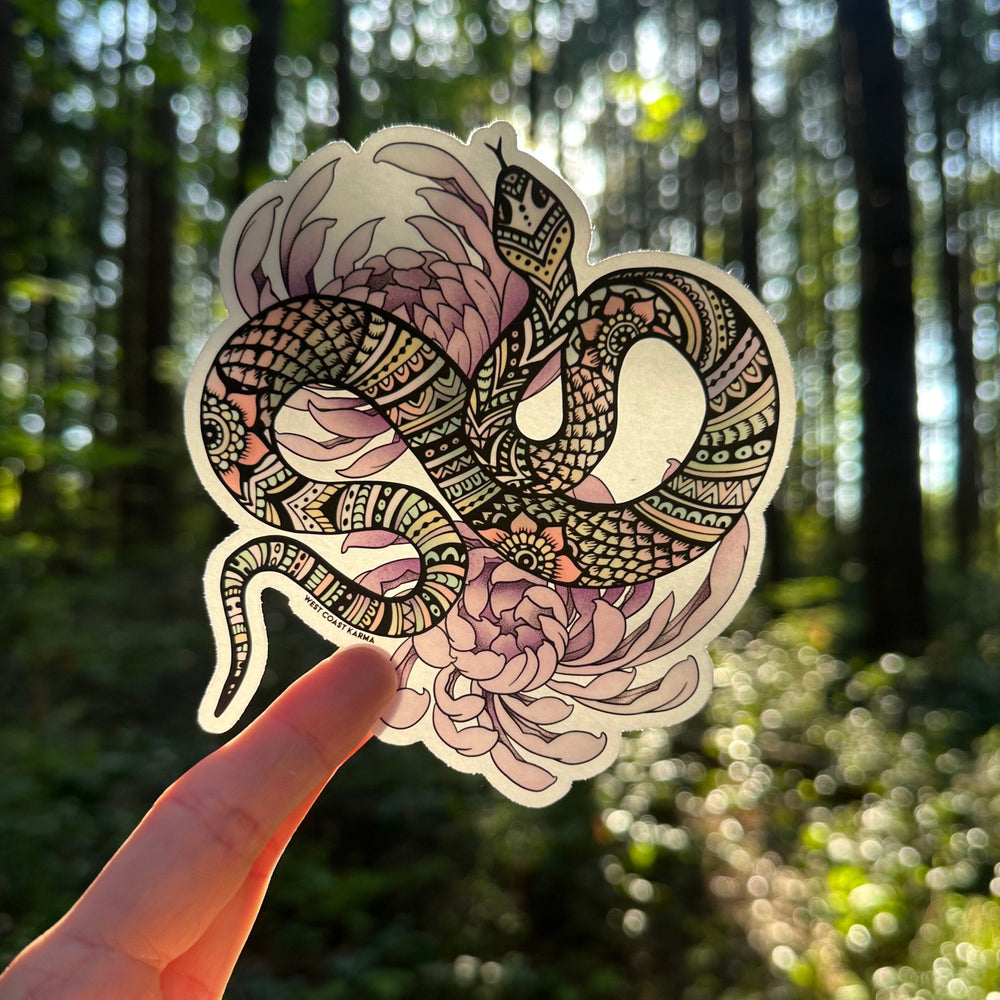 Feminine Snake Sticker