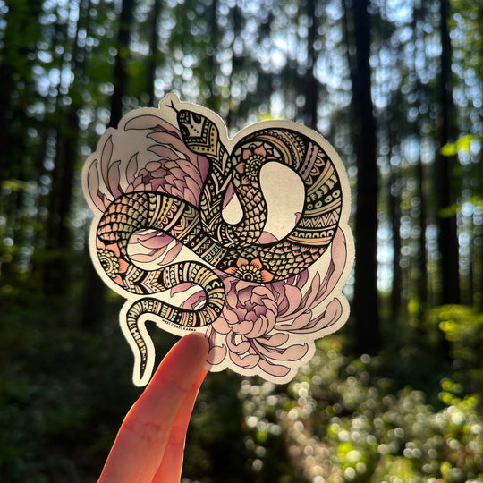 Feminine Snake Sticker